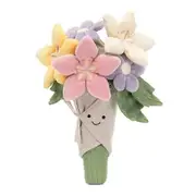 Amuseable Plush Toy Bouquet Of Flowers Stuffed Soft Doll for Womens Girls Girlfriend Gift