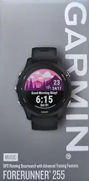 Garmin Forerunner 255 Music GPS Running Watch - Black