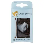 Lady Jayne Snagless Elastics Brown X 18