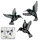 Hanging Acrylic Hummingbirds Unique Wall Art Set of 3 for Chic Interiors