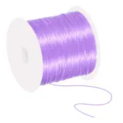 66Yard Flat Stretchy Bracelet String 1mm Elastic Beading Cord Light Purple