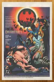 1993 DC Comics Batman Knightfall Vintage Print Ad/Poster Bane Kelley Jones Art