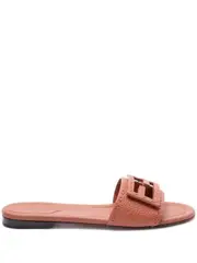 [FENDI] logo-buckle slides 39 Orange