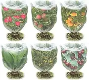 6/4Pcs Plant Bird Netting Reusable PE Insect Bird Barrier Netting Mesh with Drawstring Garden Netting Barrier Tomato Protective Netting Cover for Fruit Trees Vegetables Flowers ZHAZHAMO