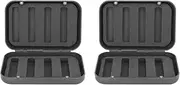 Baxnore 2 PCS Fly Fishing Case, Plastic Fly Fishing Storage Case, Small Fly Fishing Protective Case, Shock Resistant Fly Fishing Lure Box for Fishing