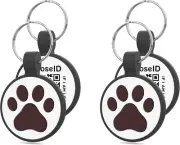 Personalized Dog Tag, Laser Engraving QR Code, Silicone Dog ID Tag, Pet Online P