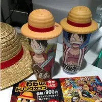 在飛比找蝦皮購物優惠-路飛的草帽 帽子造型杯蓋 日本OnePiece海賊王周邊 鑰