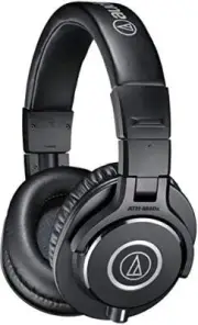 Audio-Technica ATH-M40x Professional Studio Monitor Headphone Black wi