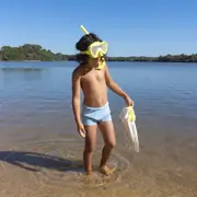 [Sunnylife] Kids Snorkel Set Medium The Sea Kids Yellow