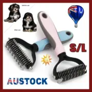 Dog Pet CatANur Dematting Grooming Deshedding Trimmer Tool Comb Brush Size S/L F