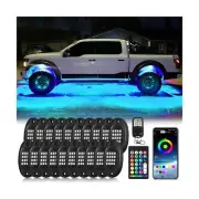 20Pods Segmented RGB LED Rock Lights Kit with APP/RF Remote Control, Upgraded...