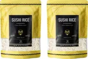 Premium Sushi Rice, 4 lb (2 Pack), Calrose Rice, Medium Grain, White Sticky R...