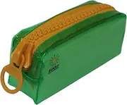 Easy-Open Pencil Case - Big Zipper for Accessibility, Durable, Large Capacity, Stylish (Green)