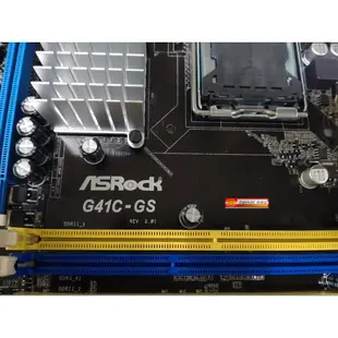 華擎 ASROCK G41C-GS R2.0 775腳位 內建顯示 G41晶片 2組DDR2 2組DDR3 4組SATA