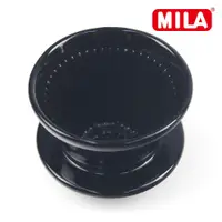 在飛比找神腦生活優惠-MILA 陶瓷蛋糕濾杯(咖啡濾杯)(適合1-4人)-黑+Ka