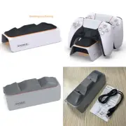 Gamepad Grip Dual Dock Charger Fast Charging Dock for PS5 Wireless Controller