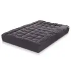 Mattress Topper Pillowtop Bamboo Charcoal Queen Giselle Bedding