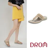 在飛比找momo購物網優惠-【DROM】厚底拖鞋 夾腳拖鞋/復古歐美舒適厚底雕花夾腳拖鞋