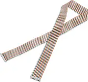 uxcell IDC Rainbow Wire Flat Ribbon Cable 2.54mm Pitch 40 Pin Connection Line FC Dual Female Gray Connector for DIY Experiment 4 Ft Length 1 Pcs