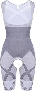 [AYTDNEHGK] Women Bodysuit Shaperwear Waist Trainer Slimming Underbust Open Crotch Tummy Control Full Body Shaper