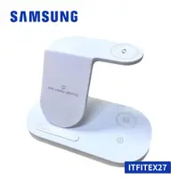 在飛比找蝦皮商城優惠-SAMSUNG ITFIT 三合一 LED無線充電板WIRE