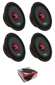 4 DS18 PRO-X6.4BMSL 1600 Watt 6.5" Slim Midrange Speakers Bullet 4 Ohm Shallow