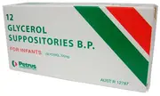 Glycerol Suppositories BP Infants 12 Pack