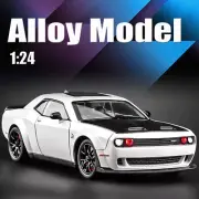 1:24 Dodge Challenger Srt Hellcat Alloy Car Model Diecasts Metal Sports Car