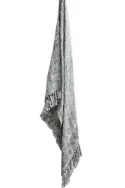 Rans Oslo Summer\Winter acrylic weaved Woven Throws 127x152cm - Grey Goose