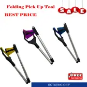 Reach Foldable Grabber Litter Picker Helping Hand Reacher Held Pick Up Tool 42cm