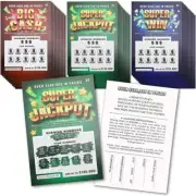3 Pack Of Fake Scratch Off Lottery Tickets- No Winners-Just Laughs
