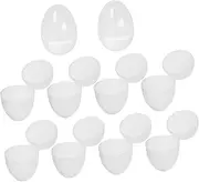 GETAJGHSD 10pcs Easter Candy Egg Easter Egg Container Clear Plastic Baubles Easter Hollow Eggs Easter Decor DIY Easter Egg Ornament Easter Plastic Decoration Plastic Eggshell