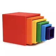 Large Rainbow Stacking Box