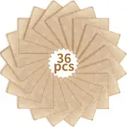 36 Pieces 6 x 6 Inches Burlap Squares Jute Finished Edges Square Fabric Farmh...