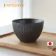 【Just Home】日本製美濃燒線條4吋茶碗 黑(碗 陶瓷碗 飯碗 湯碗 可微波)