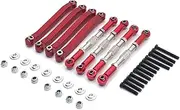 Upgrade RC Car Metal Chasis Pull Rod Turnbuckle Rod Linkage Part for MN D90 D91 D99 D99S 1/12 RC