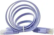 1pc Gigabit Flat Network Cable Computer Router Cable Snagless Connector High- Patch Cord Cat6 Ethernet Cable Network Patch Cord Ethernet Cord LAN Cable Oxygen- Copper Lavender