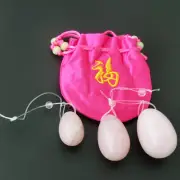 3pcs/set Kegel Exercise Egg Stone High Quality Drilled Natural Yoni Crystal Gem