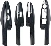 ATATNK Car ABS Carbon Fiber Gear Panel Window Lifter Vent Frame Compatible for Hyundai Tucson 2006 2007 2008 2009 2010 2011 2012 2013(Carbon Fiber)