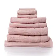 Royal Comfort Eden Cotton 600GSM Luxury Bath Towels Set - 8 PEICE SET - BLUSH