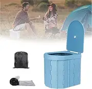 Marlenen Portable Folding Toilet, Marlenen Toilet, Portable Folding Toilet with Lid, Camping Toilets Portable, Travel Portable Potty for Adults, Car Potty for Adults, Portable Floating Toilet (A)