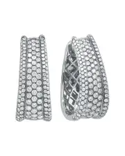 Diana M. Fine Jewelry 18K 4.28 ct. tw. Diamond Hoops