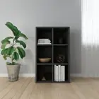 Book Cabinet/Sideboard Black Chipboard