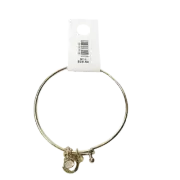 New Ann Taylor LOFT Gold and Crystal Initial Letter " C " Charm Bracelet $29.50