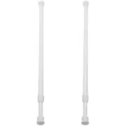 2 Pcs Window Security Bars Adjustable Rod Telescopic Tension Curtain Extender