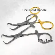 2x SPAY PACK BACKHAUS TOWEL CLAMPS VETERINARY FORCEPS 3.5" GERMAN STAINLESS CE