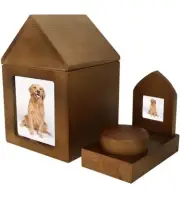 NEW DOG CAT Pet Memorial Urn for Ashes Photo Frame Keepsakes Box Cremation Urns