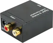 Digital Coax and Optical Toslink to Analog Audio Converter
