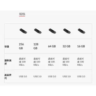 SanDisk Ultra CZ48 128GB USB3.0 隨身碟 讀100寫40 128G【每家比】