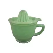 Reamer Jadeite 2 Cup Measuring Pitcher Jeannette Style With Reamer Top
